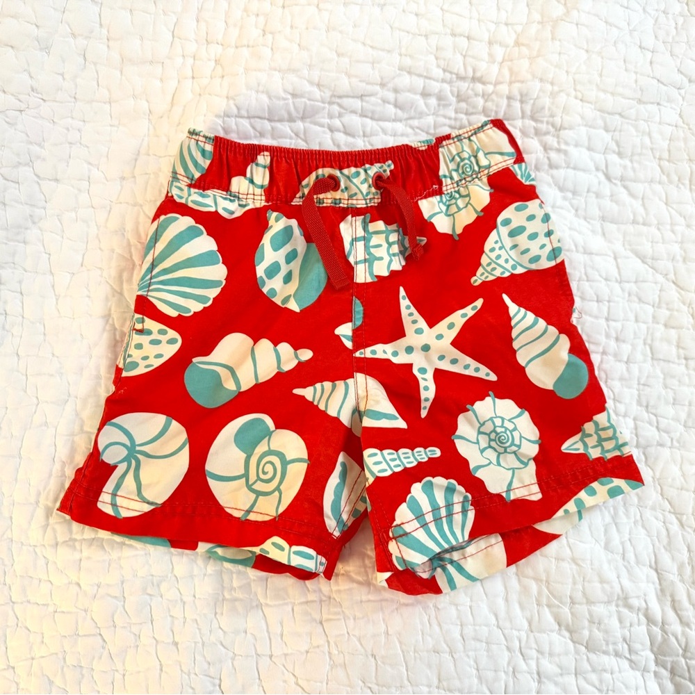 Hanna Andersson Swim Shorts Red Sz 3T